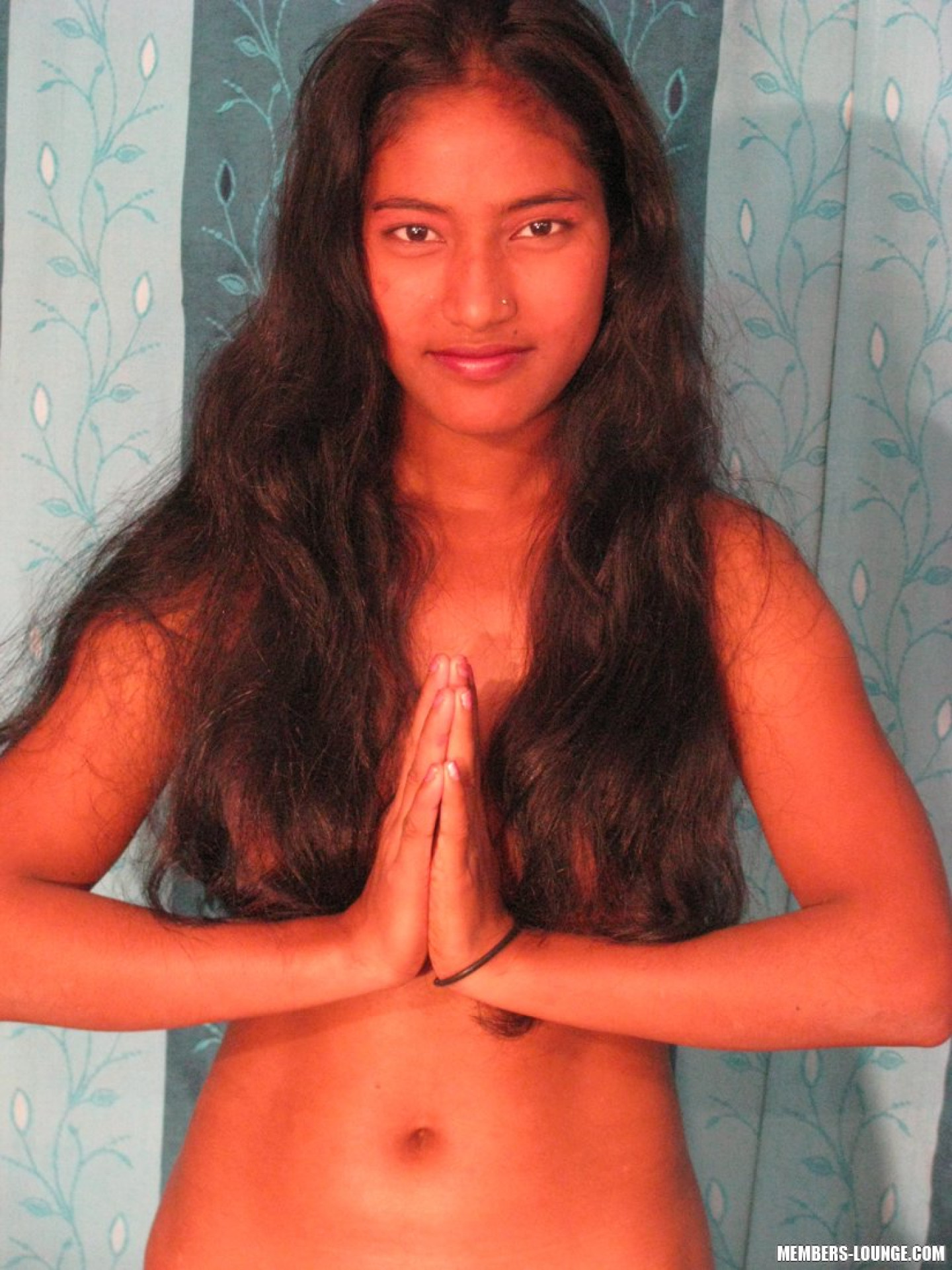 He ran his fingers through her beautiful long Indian hair a tender gesture